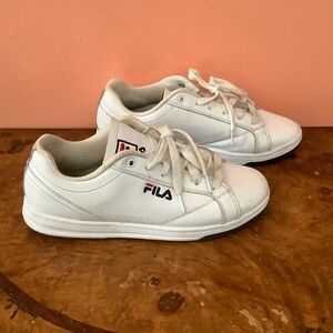 FILA Reunion Women Size 9.5 Shoes 5CM00741-125 White Synthetic Leather Sneaker